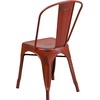 image:imageFlash Furniture Blake Commercial Grade 4 Pack Distressed Orange Metal IndoorOutdoor Stackable ChairDistressed Kelly Red