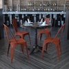 image:imageFlash Furniture Blake Commercial Grade 4 Pack Distressed Orange Metal IndoorOutdoor Stackable ChairDistressed Kelly Red