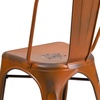 image:imageFlash Furniture Blake Commercial Grade 4 Pack Distressed Orange Metal IndoorOutdoor Stackable ChairDistressed Orange