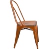 image:imageFlash Furniture Blake Commercial Grade 4 Pack Distressed Orange Metal IndoorOutdoor Stackable ChairDistressed Orange