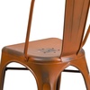 image:imageFlash Furniture Blake Commercial Grade 4 Pack Distressed Orange Metal IndoorOutdoor Stackable ChairDistressed Orange