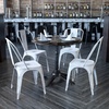 image:imageFlash Furniture Blake Commercial Grade 4 Pack Distressed Orange Metal IndoorOutdoor Stackable ChairDistressed White