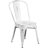 image:imageFlash Furniture Blake Commercial Grade 4 Pack Distressed Orange Metal IndoorOutdoor Stackable ChairDistressed White