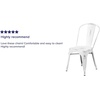 image:imageFlash Furniture Blake Commercial Grade 4 Pack Distressed Orange Metal IndoorOutdoor Stackable ChairDistressed White