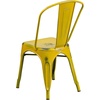 image:imageFlash Furniture Blake Commercial Grade 4 Pack Distressed Orange Metal IndoorOutdoor Stackable ChairDistressed Yellow