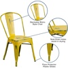 image:imageFlash Furniture Blake Commercial Grade 4 Pack Distressed Orange Metal IndoorOutdoor Stackable ChairDistressed Yellow