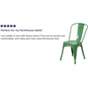 image:imageFlash Furniture Blake Commercial Grade 4 Pack Distressed Orange Metal IndoorOutdoor Stackable ChairGreen