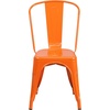 image:imageFlash Furniture Blake Commercial Grade 4 Pack Distressed Orange Metal IndoorOutdoor Stackable ChairOrange
