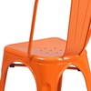 image:imageFlash Furniture Blake Commercial Grade 4 Pack Distressed Orange Metal IndoorOutdoor Stackable ChairOrange