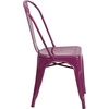 image:imageFlash Furniture Blake Commercial Grade 4 Pack Distressed Orange Metal IndoorOutdoor Stackable ChairPurple