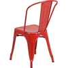 image:imageFlash Furniture Blake Commercial Grade 4 Pack Distressed Orange Metal IndoorOutdoor Stackable ChairRed