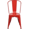 image:imageFlash Furniture Blake Commercial Grade 4 Pack Distressed Orange Metal IndoorOutdoor Stackable ChairRed