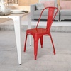 image:imageFlash Furniture Blake Commercial Grade 4 Pack Distressed Orange Metal IndoorOutdoor Stackable ChairRed