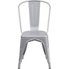 image:imageFlash Furniture Blake Commercial Grade 4 Pack Distressed Orange Metal IndoorOutdoor Stackable ChairSilver