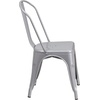 image:imageFlash Furniture Blake Commercial Grade 4 Pack Distressed Orange Metal IndoorOutdoor Stackable ChairSilver