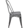 image:imageFlash Furniture Blake Commercial Grade 4 Pack Distressed Orange Metal IndoorOutdoor Stackable ChairSilver Gray