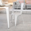 image:imageFlash Furniture Blake Commercial Grade 4 Pack Distressed Orange Metal IndoorOutdoor Stackable ChairWhite