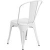 image:imageFlash Furniture Blake Commercial Grade 4 Pack Distressed Orange Metal IndoorOutdoor Stackable ChairWhite