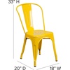 image:imageFlash Furniture Blake Commercial Grade 4 Pack Distressed Orange Metal IndoorOutdoor Stackable ChairYellow