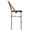 image:imageFlash Furniture Bordeaux Commercial Grade Bistro Bar Height Stool Stackable IndoorOutdoor Dining Stool 30 High BlackWhite and Natural FinishNavy  WhiteNatural Frame