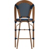 image:imageFlash Furniture Bordeaux Commercial Grade Bistro Counter Height Stool Stackable IndoorOutdoor Dining Stool 26 High Set of 2 BlackWhite amp Natural FinishNavy  WhiteNatural Frame