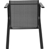 image:imageFlash Furniture Brazos Series Outdoor Stackable Patio Chairs with Flex Comfort Material Stacking Outdoor Modern Sling Patio Chairs Set of 5 BlackBlack
