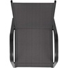 image:imageFlash Furniture Brazos Series Outdoor Stackable Patio Chairs with Flex Comfort Material Stacking Outdoor Modern Sling Patio Chairs Set of 5 BlackBlack