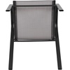 image:imageFlash Furniture Brazos Series Outdoor Stackable Patio Chairs with Flex Comfort Material Stacking Outdoor Modern Sling Patio Chairs Set of 5 BlackGrey