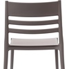 image:imageFlash Furniture Bridgeport Slat Back Patio Chair with Contoured Seat Commercial AllWeather Stacking Resin Chair UV Resistant IndoorOutdoor White Set of 2Grey