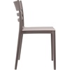 image:imageFlash Furniture Bridgeport Slat Back Patio Chair with Contoured Seat Commercial AllWeather Stacking Resin Chair UV Resistant IndoorOutdoor White Set of 2Grey
