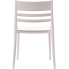 image:imageFlash Furniture Bridgeport Slat Back Patio Chair with Contoured Seat Commercial AllWeather Stacking Resin Chair UV Resistant IndoorOutdoor White Set of 2White