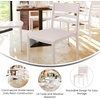 image:imageFlash Furniture Bridgeport Slat Back Patio Chair with Contoured Seat Commercial AllWeather Stacking Resin Chair UV Resistant IndoorOutdoor White Set of 2White
