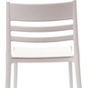 image:imageFlash Furniture Bridgeport Slat Back Patio Chair with Contoured Seat Commercial AllWeather Stacking Resin Chair UV Resistant IndoorOutdoor White Set of 2White
