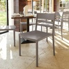 image:imageFlash Furniture Bridgeport Slat Back Patio Chair with Contoured Seat Commercial AllWeather Stacking Resin Chair UV Resistant IndoorOutdoor White Set of 2Grey