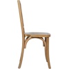 image:imageFlash Furniture Brooklyn Commercial Solid Wood Dining Chair Stackable Design Intricate Back Detail Mortise and Tenon 350 lbs Static Weight Capacity PecanPecan