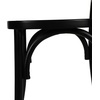 image:imageFlash Furniture Brooklyn Commercial Solid Wood Dining Chair Stackable Design Intricate Back Detail Mortise and Tenon 350 lbs Static Weight Capacity PecanBlack