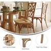 image:imageFlash Furniture Brooklyn Commercial Solid Wood Dining Chair Stackable Design Intricate Back Detail Mortise and Tenon 350 lbs Static Weight Capacity PecanPecan