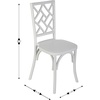 image:imageFlash Furniture Brooklyn Commercial Solid Wood Dining Chair Stackable Design Intricate Back Detail Mortise and Tenon 350 lbs Static Weight Capacity PecanWhite