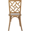 image:imageFlash Furniture Brooklyn Commercial Solid Wood Dining Chair Stackable Design Intricate Back Detail Mortise and Tenon 350 lbs Static Weight Capacity PecanPecan