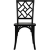 image:imageFlash Furniture Brooklyn Commercial Solid Wood Dining Chair Stackable Design Intricate Back Detail Mortise and Tenon 350 lbs Static Weight Capacity PecanBlack