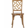 image:imageFlash Furniture Brooklyn Commercial Solid Wood Dining Chair Stackable Design Intricate Back Detail Mortise and Tenon 350 lbs Static Weight Capacity PecanPecan