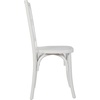 image:imageFlash Furniture Brooklyn Commercial Solid Wood Dining Chair Stackable Design Intricate Back Detail Mortise and Tenon 350 lbs Static Weight Capacity PecanWhite