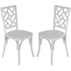 image:imageFlash Furniture Brooklyn Commercial Solid Wood Dining Chair Stackable Design Intricate Back Detail Mortise and Tenon 350 lbs Static Weight Capacity PecanWhite