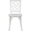 image:imageFlash Furniture Brooklyn Commercial Solid Wood Dining Chair Stackable Design Intricate Back Detail Mortise and Tenon 350 lbs Static Weight Capacity PecanWhite