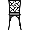 image:imageFlash Furniture Brooklyn Commercial Solid Wood Dining Chair Stackable Design Intricate Back Detail Mortise and Tenon 350 lbs Static Weight Capacity PecanBlack