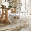 image:imageFlash Furniture Brooklyn Commercial Solid Wood Dining Chair Stackable Design Intricate Back Detail Mortise and Tenon 350 lbs Static Weight Capacity PecanWhite