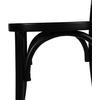 image:imageFlash Furniture Brooklyn Commercial Solid Wood Dining Chair Stackable Design Intricate Back Detail Mortise and Tenon 350 lbs Static Weight Capacity PecanBlack