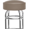 image:imageFlash Furniture Bruno 2 Pack Double Ring Chrome Barstool with Black SeatBeige