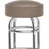 image:imageFlash Furniture Bruno 2 Pack Double Ring Chrome Barstool with Black SeatBeige