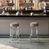 image:imageFlash Furniture Bruno 2 Pack Double Ring Chrome Barstool with Black SeatBeige